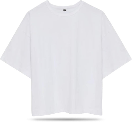 Heavyweight Boxy-Fit Crewneck Tee, Off-White product photo