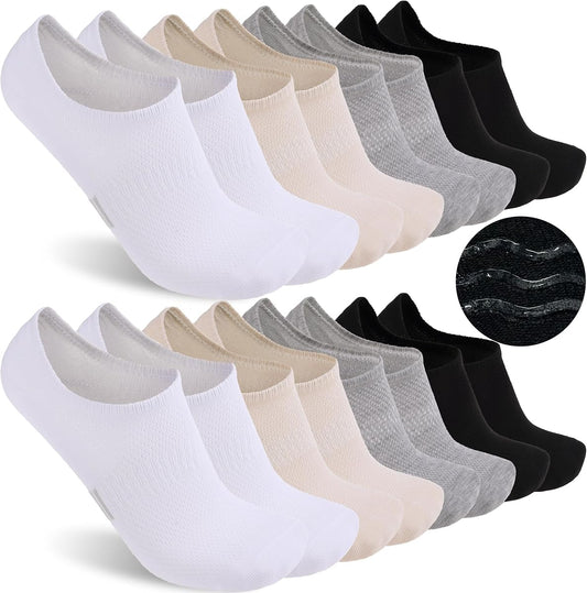 Low-Cut No-Show Socks, 8-Pair Multipack, Assorted Neutrals product photo
