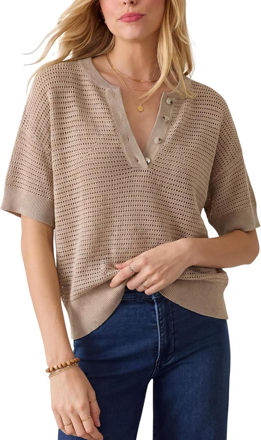 Open Knit Cotton Summer Top product photo