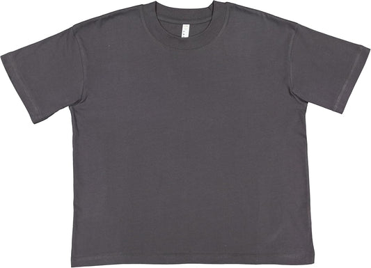 Relaxed-Fit Cotton Crewneck Tee, Slate Grey product photo